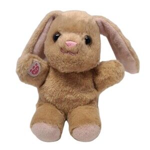 Build-A-Bear Mini Beans Pawlette Brown Easter Bunny Plush Toy 7"